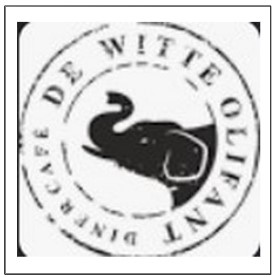 Logo-Herberg de witte Olifant